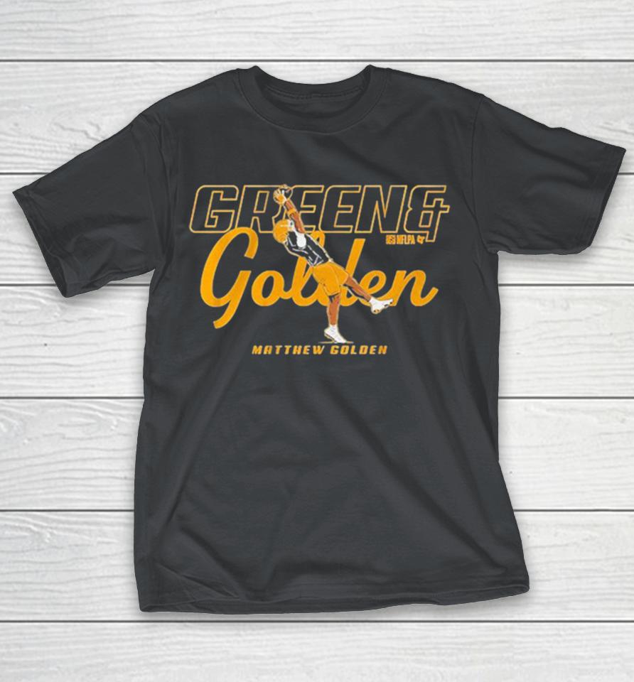 Matthew Golden Green And Golden Shirts