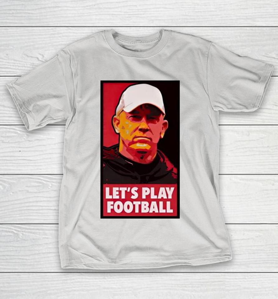 Mike Rutherford Jeff Brohm Let’s Play Football Shirts