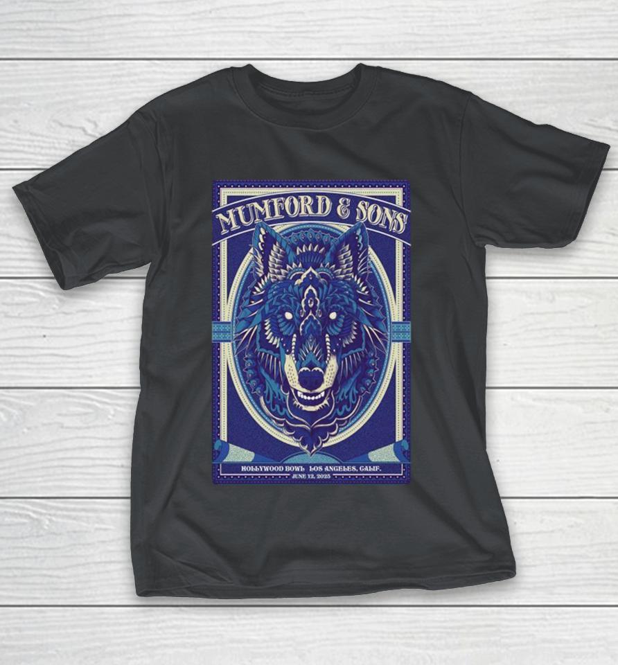 Mumford & Sons Tour Hollywood Bowl Los Angeles, CA 2025 Wolf Shirts