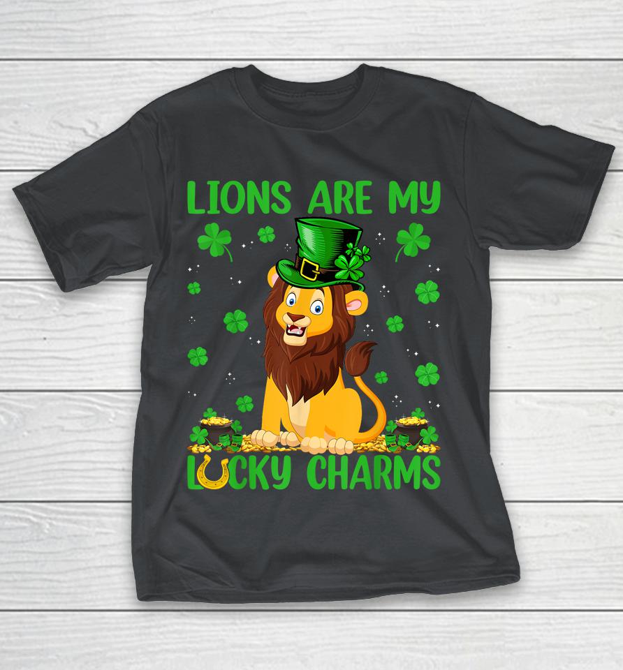 My Lions Are My Lucky Charms Boys Girls St Patricks Day Shirts