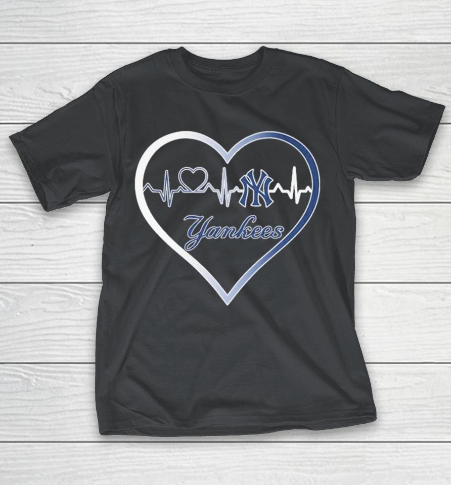 New York Yankees Pinstripes In My Pulse Heartbeat Shirts