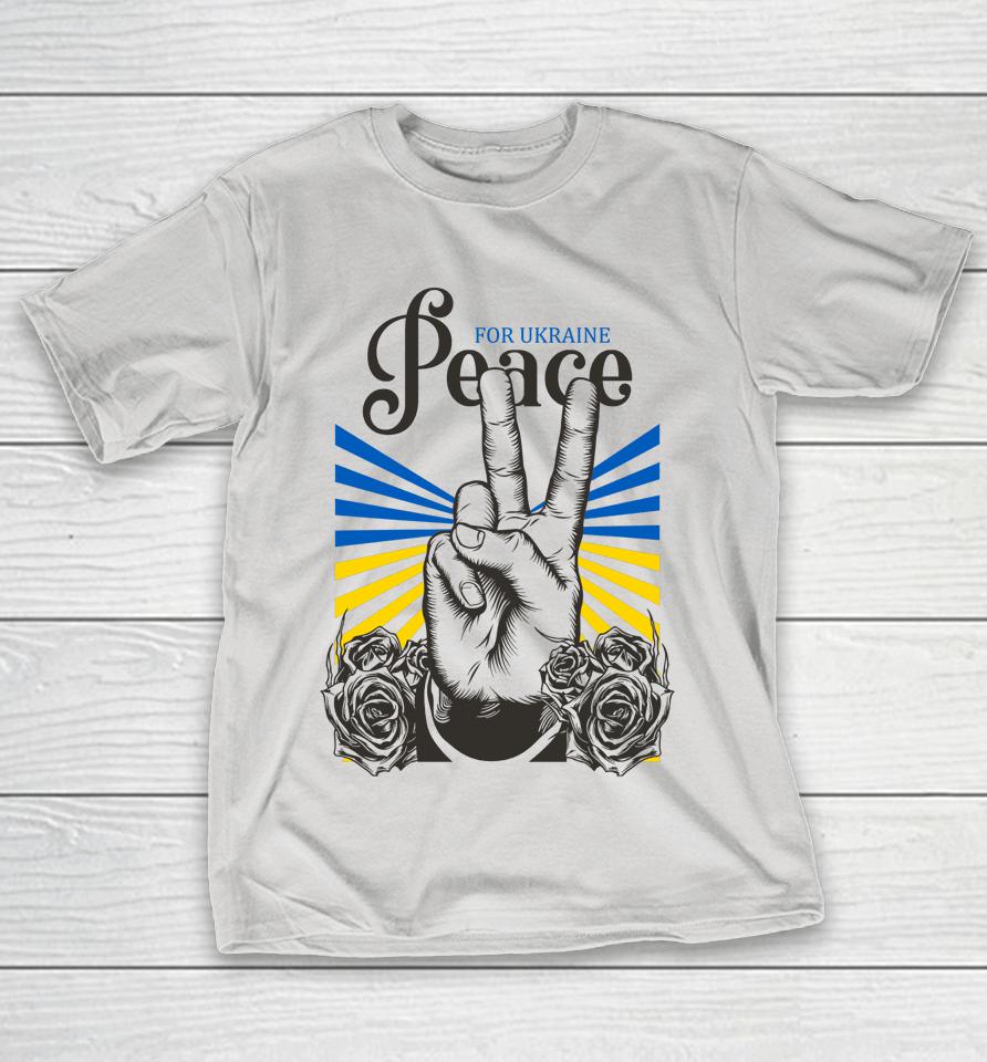 No War Urkrian Flag Peace To Ukraine Shirts