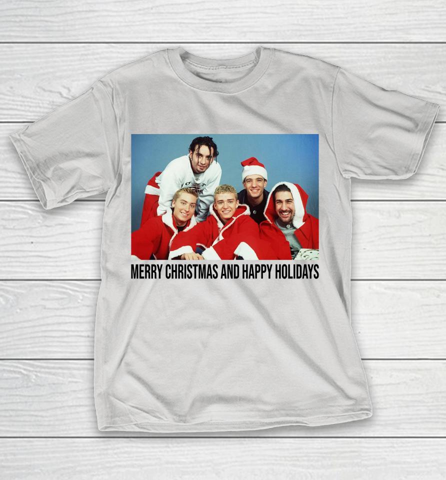 NSYNC Merry Christmas And Happy Holiday Shirts WoopyTee