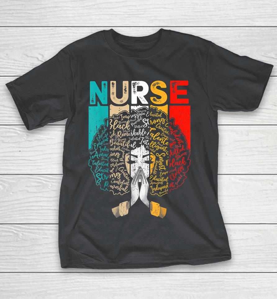 Nurse Melanin African American Women Black History Month Shirts