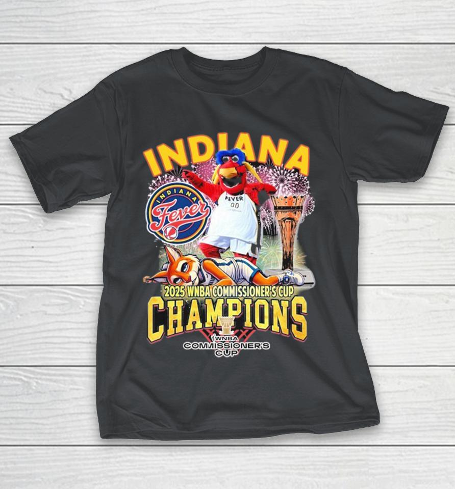 Official Indiana Fever Stomp Minnesota Lynx 2025 WNBA Commissioners Cup Champion Mascot Shirts