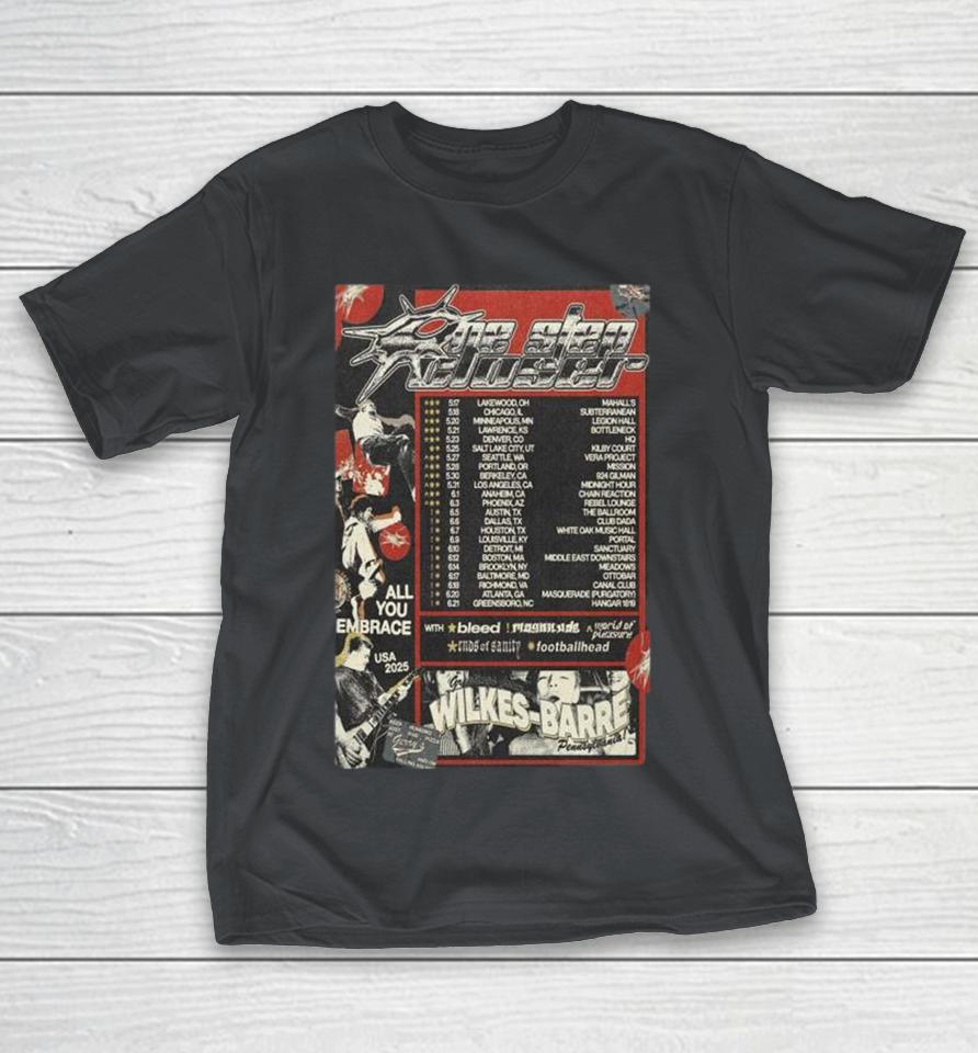 Official One Step Closer All You Embrace Greetings Froms Wilkes Barre USA 2025 Tour Shirts