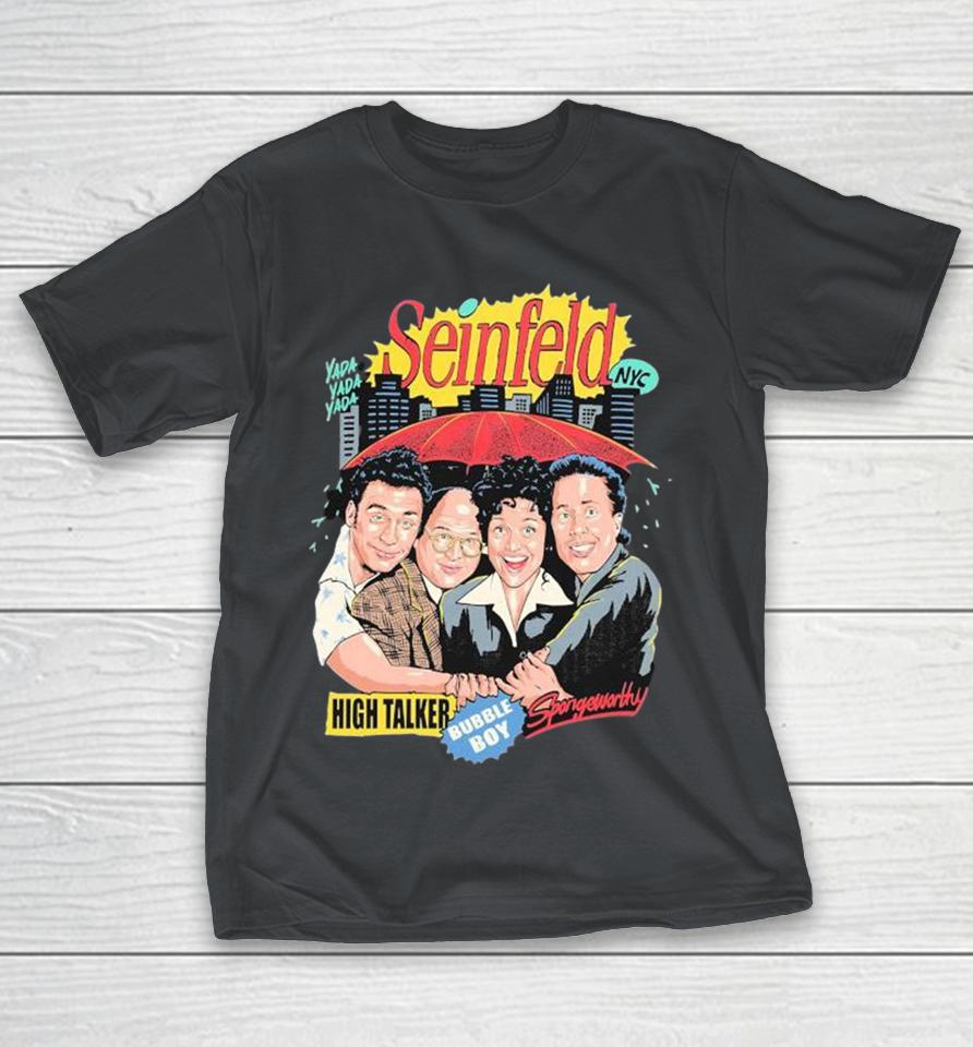 Official Seinfeld High Talker Bubble Boy Spongewontly Cast Yada Yada Yada Nyc Shirts
