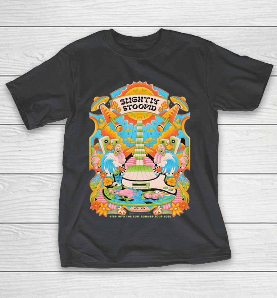 Official Slightly Stoopid Skilline Step Into The Sun Summer Tour 2025 Guitar Shirts