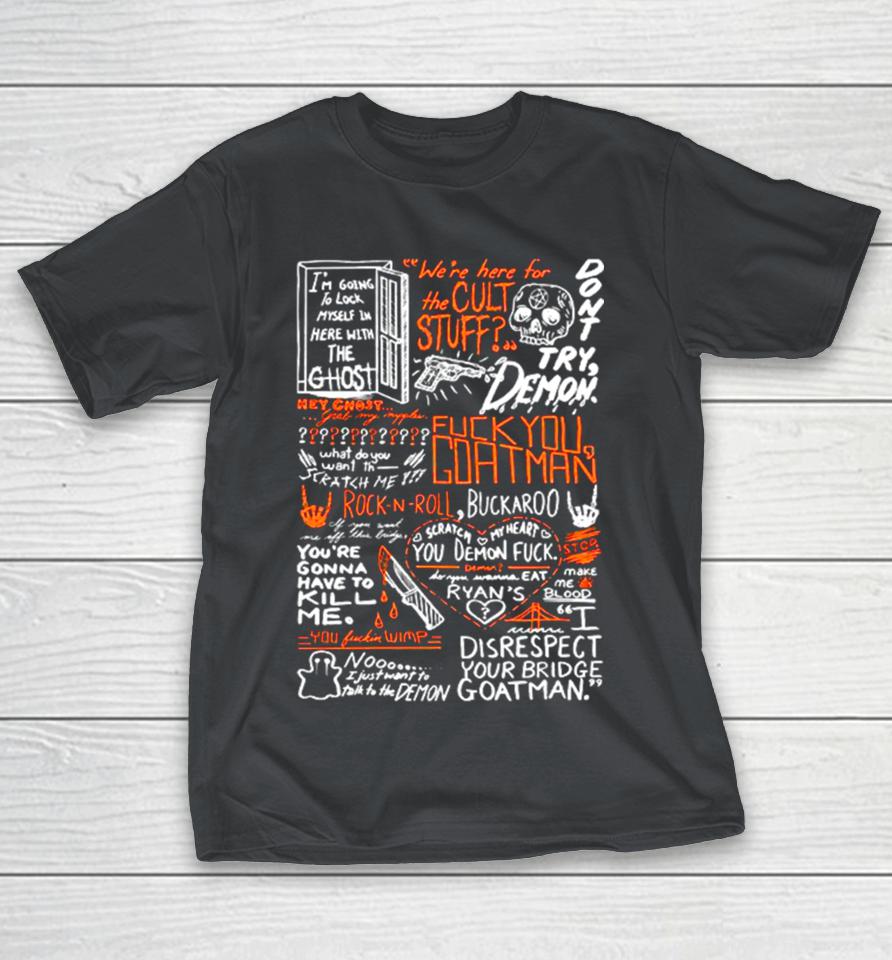 On Your Bridge Goatman White Halloween Shirts