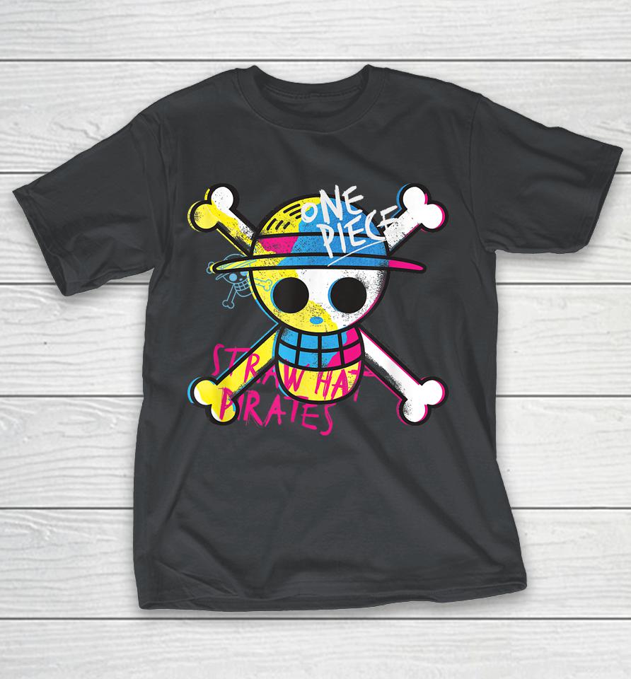 One Piece Straw Hat Pirates Colour Logo Monkey D Luffy Shirts