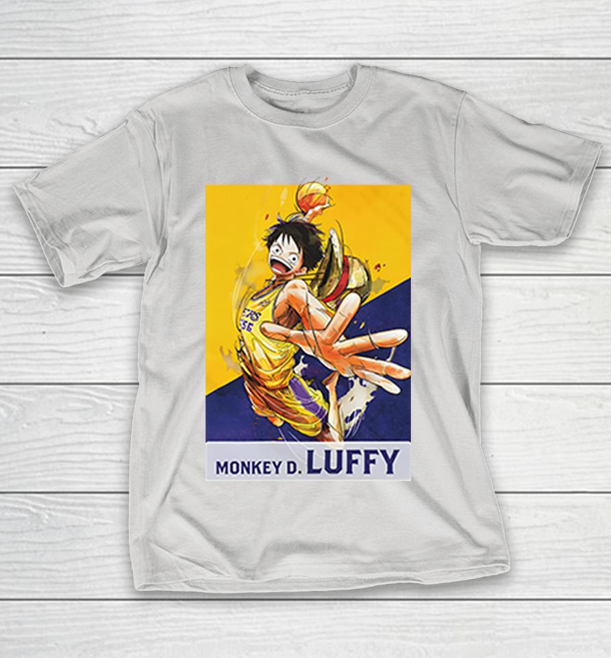 One Piece x Los Angeles Lakers Monkey D. Luffy Shirts
