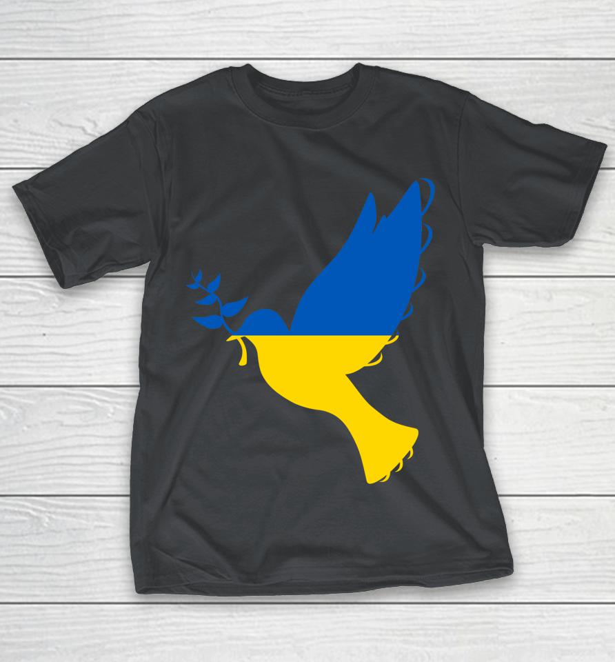 Peace in Ukraine Dove Support Ukraine Shirts