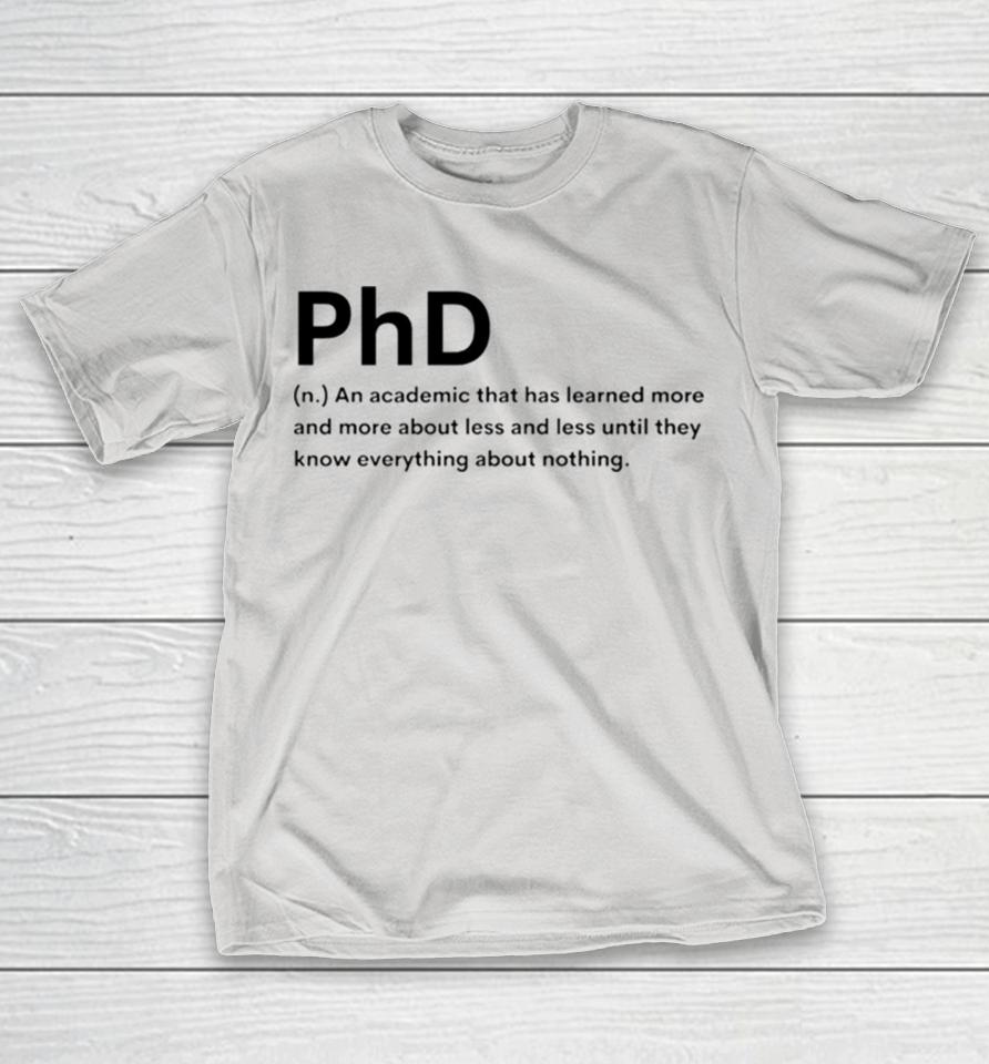 Phd Definition Shirts