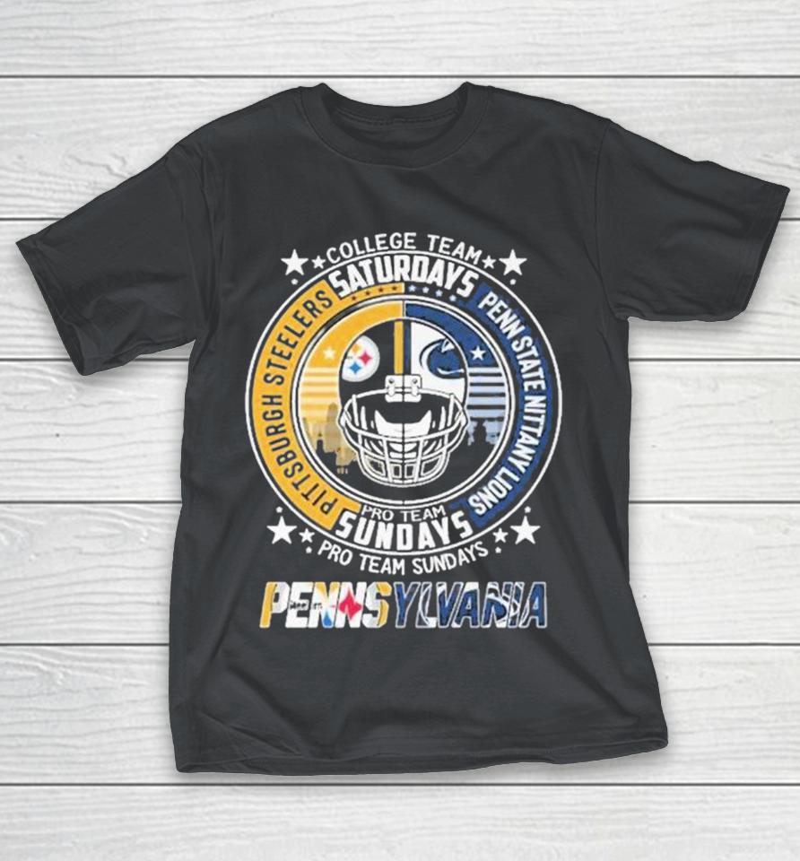 Pittsburgh Steelers Penn State Nittany Lions College Team Pro Team Weekends Shirts