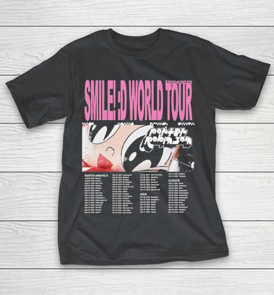 Porter Robinson Smile World Tour 2024-2025 North America-Asia-Europe Dates Shirts