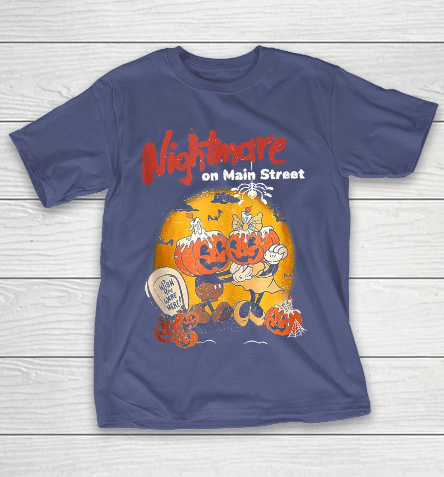 Vintage Mainstreet Halloween Pumpkin On Head Nightmare Shirts