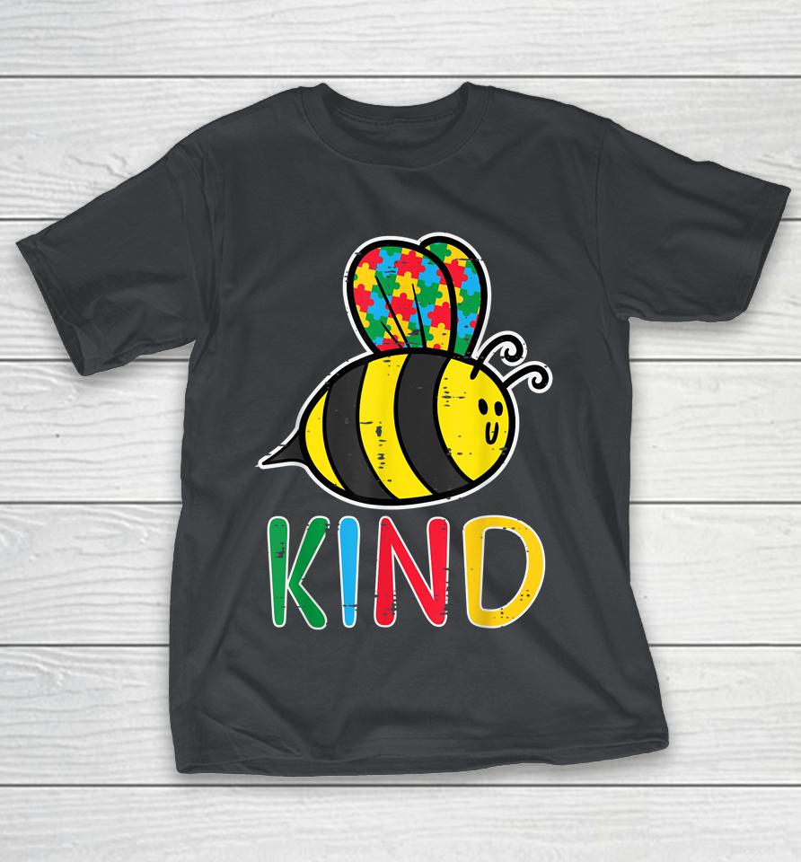 Puzzle Bee Kind Cute Autism Awareness Shirts