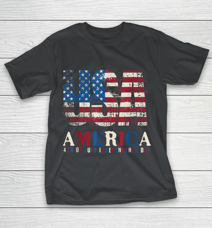 Red White Blue USA America 4th Of July Patriotic Shirts