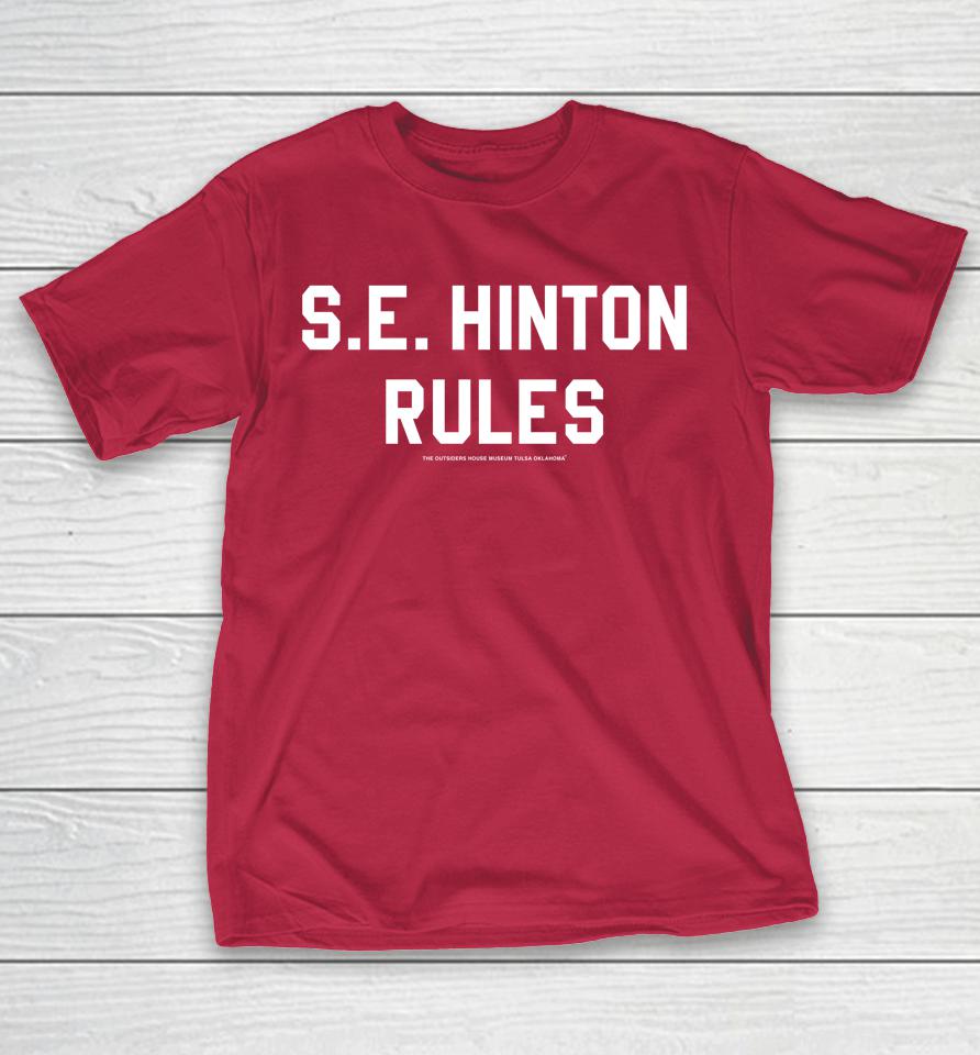 S.E. Hinton Rules The Outsiders House Museum Tulsa Oklahoma Shirts