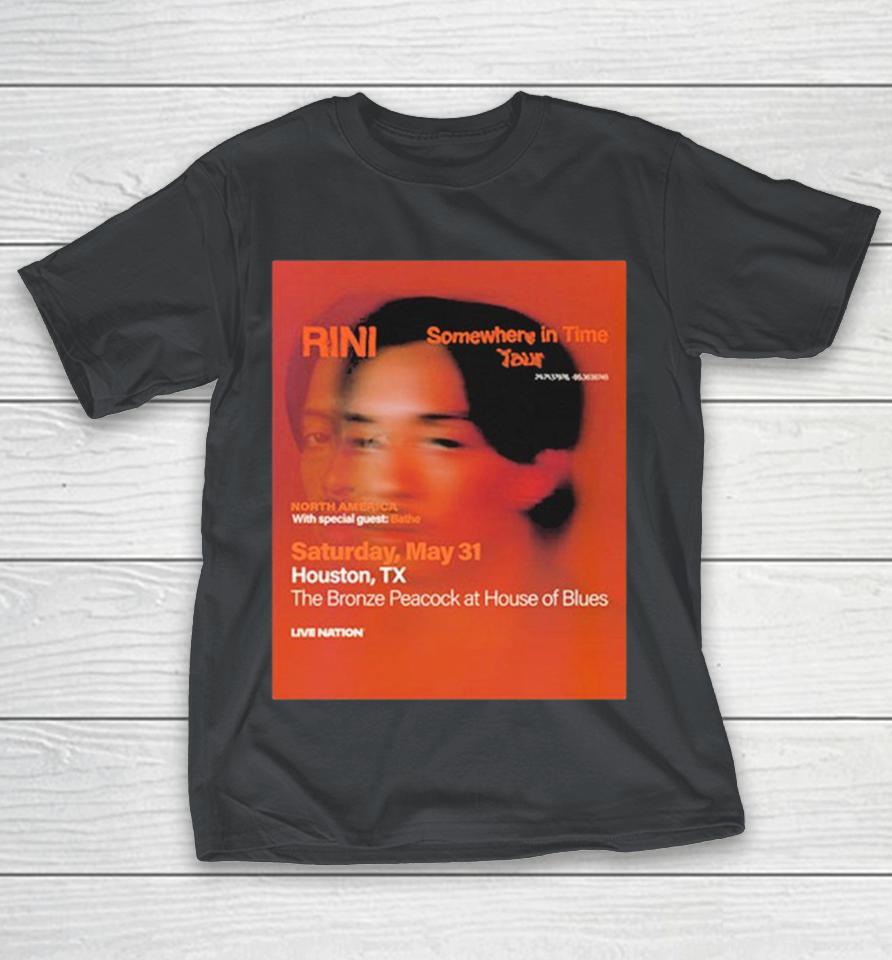 RINI With Bathe In North America Somewhere In Time Tour 2025 At The Bronze Peacock At House Of Blues In Houston TX On May 31 Shirts