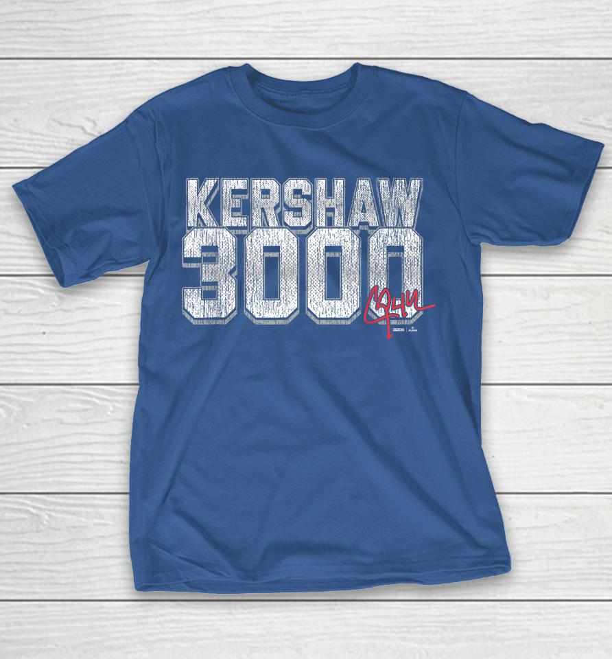 Clayton Kershaw 3,000 Strikeouts Shirts