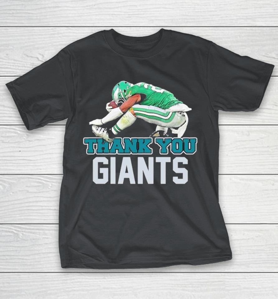 Saquon Barkley Philadelphia Eagles Thank You Giants Shirts
