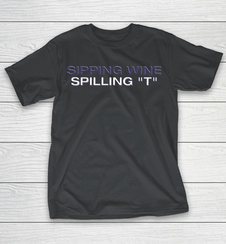 Shaun T Sipping Wine Spilling Shirts
