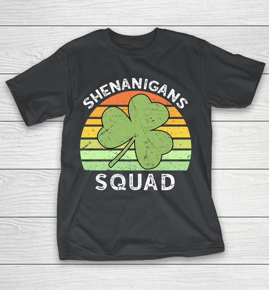 Shenanigans Squad Matching Vintage St Patricks Day Shirts