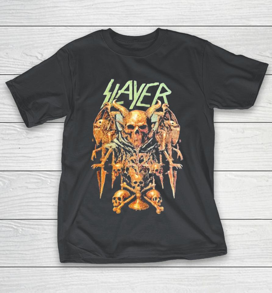 Slayer Farewell Tour 2025 Dates Skull Throne Shirts