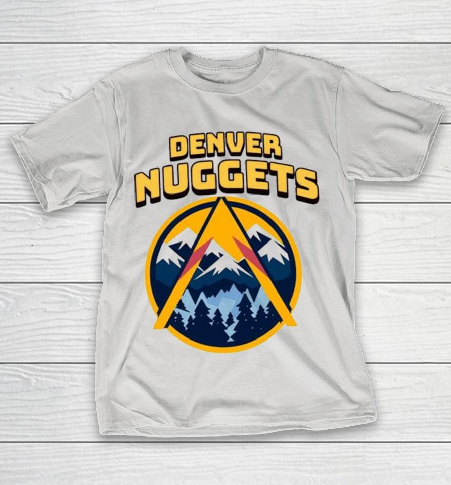 Snowy Mountain Peaks Denver Nuggets NBA Team Shirts