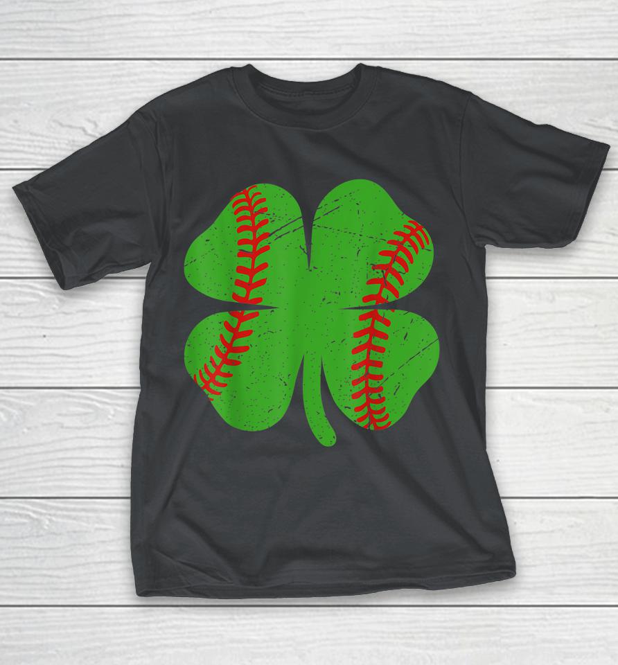 Softball St Patrick's Day Shamrock Catcher Pitcher Shirts