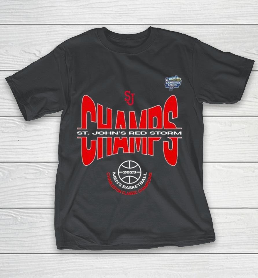 St. John’s Red Storm Men’s Basketball NCAA Charleston Classic 2023 Champions Essentials Shirts