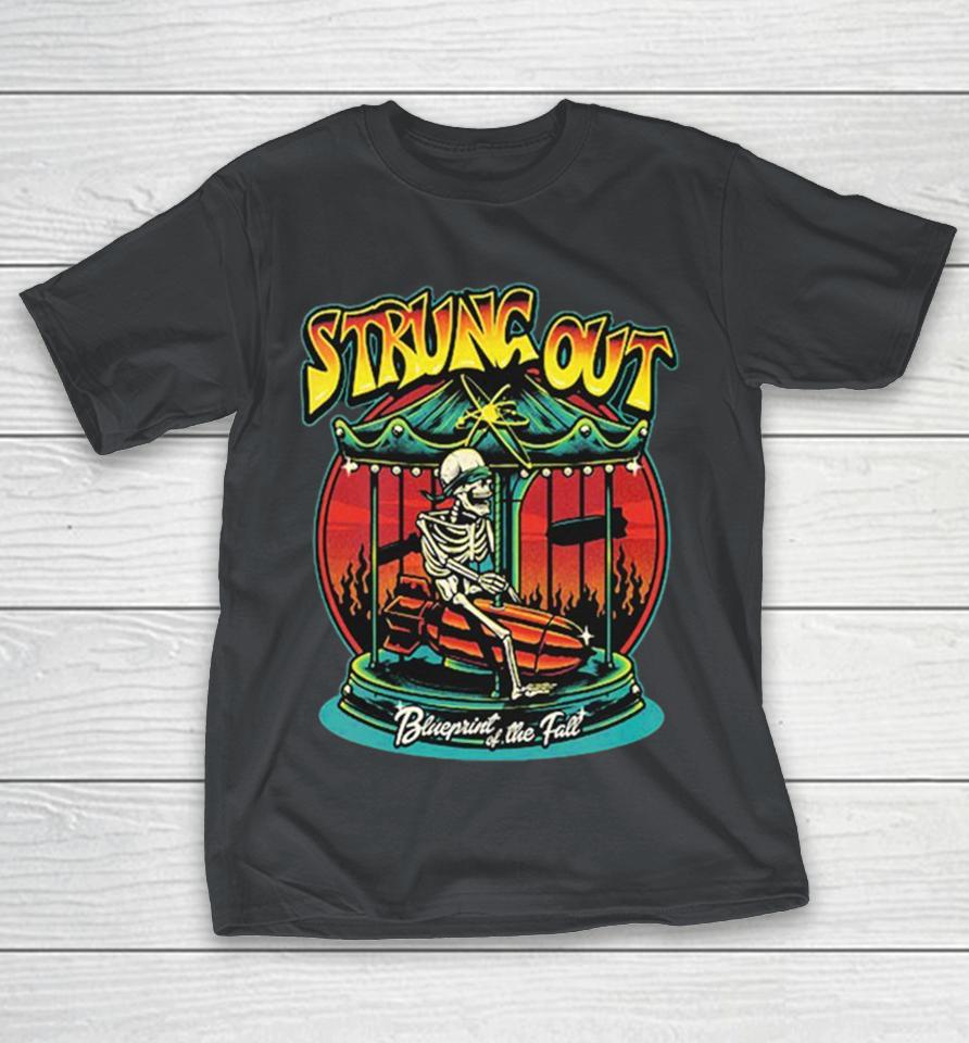 Strung Out 35 Year Anniversary Tour 2025 Blueprint Of The Fall Skeleton Shirts