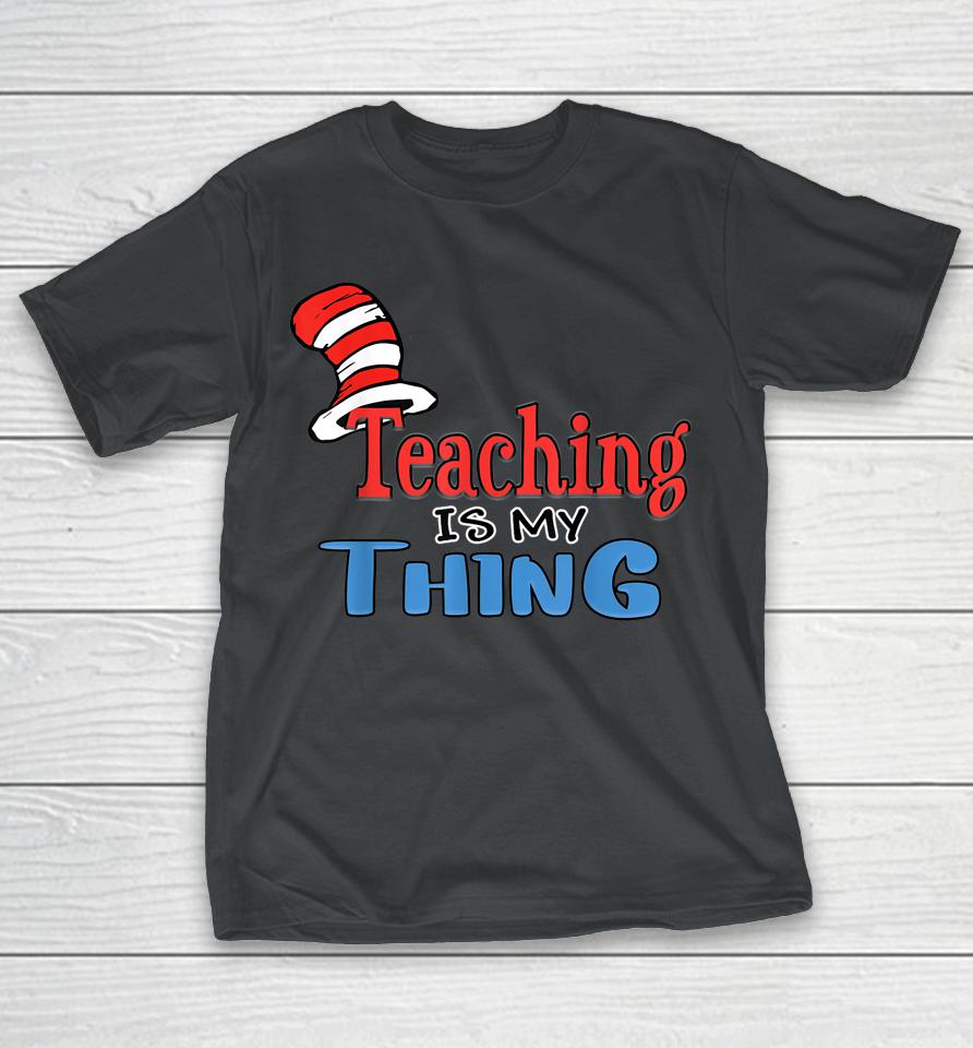 Teaching is my things Dr Teacher Red And White Stripe Hat Shirts