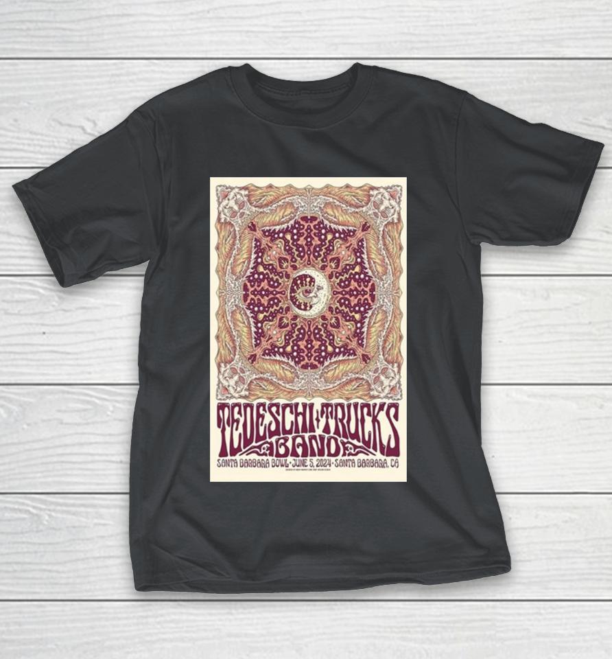 Tedeschi Trucks Band June 5, 2024 Santa Barbara Bowl, Santa Barbara, CA Poster Shirts