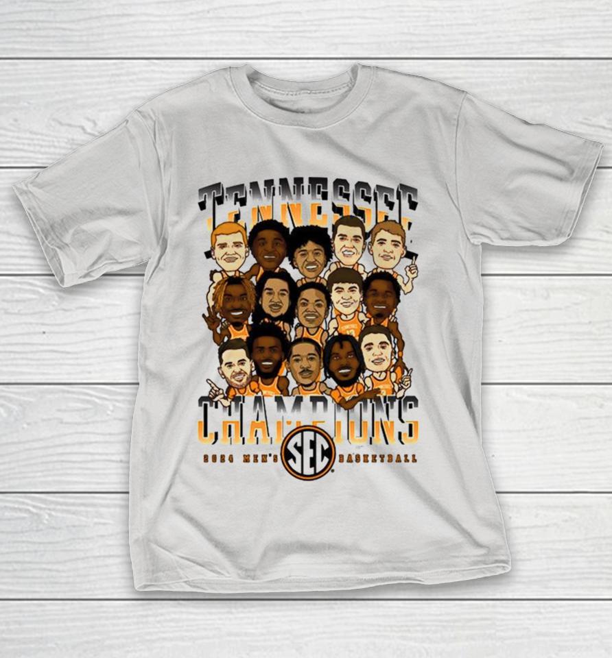 Tennessee Basketball 2024 SEC Champions Team NIL Shirts