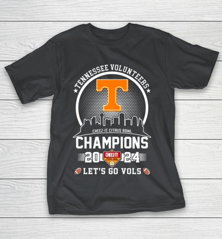 Tennessee Volunteers City Skyline 2024 Cheez It Citrus Bowl Champions Let’s Go Vols Shirts