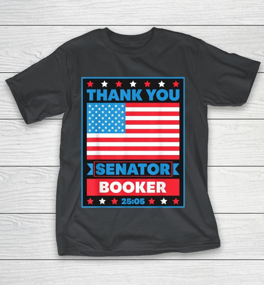 Thank You Senator Cory Booker 25 Hours And 5 Minutes American Flag Shirts