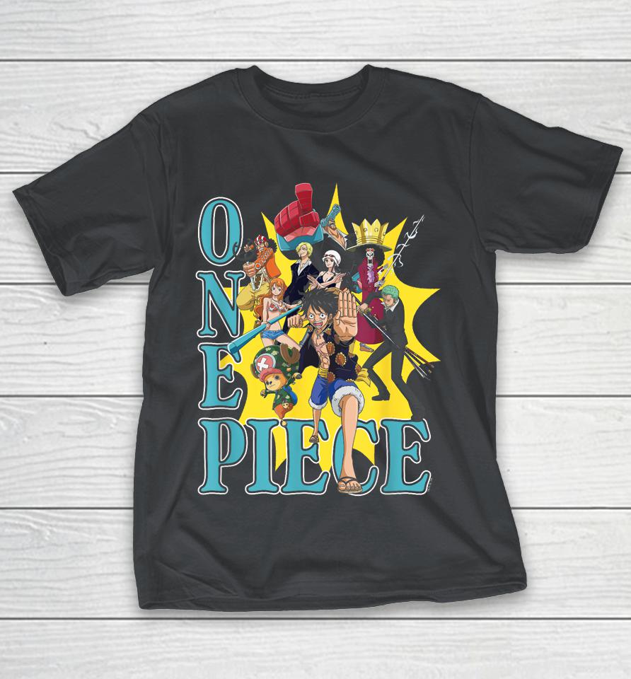 The One Piece Store Anime Group Photo Burst Character Collage Shirts