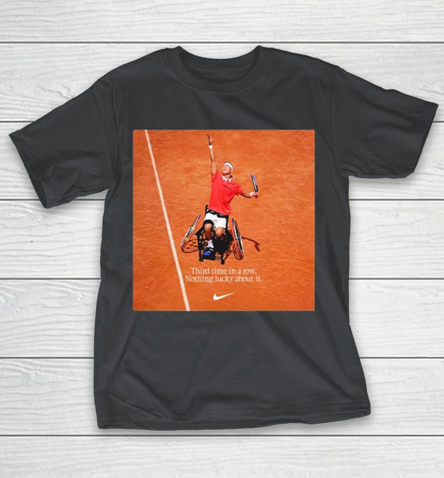 Tokito Oda Third Time In A Row Nothing Lucky About It Nike Tokito Oda Bags His Third Consecutive Title On The Clay Shirts