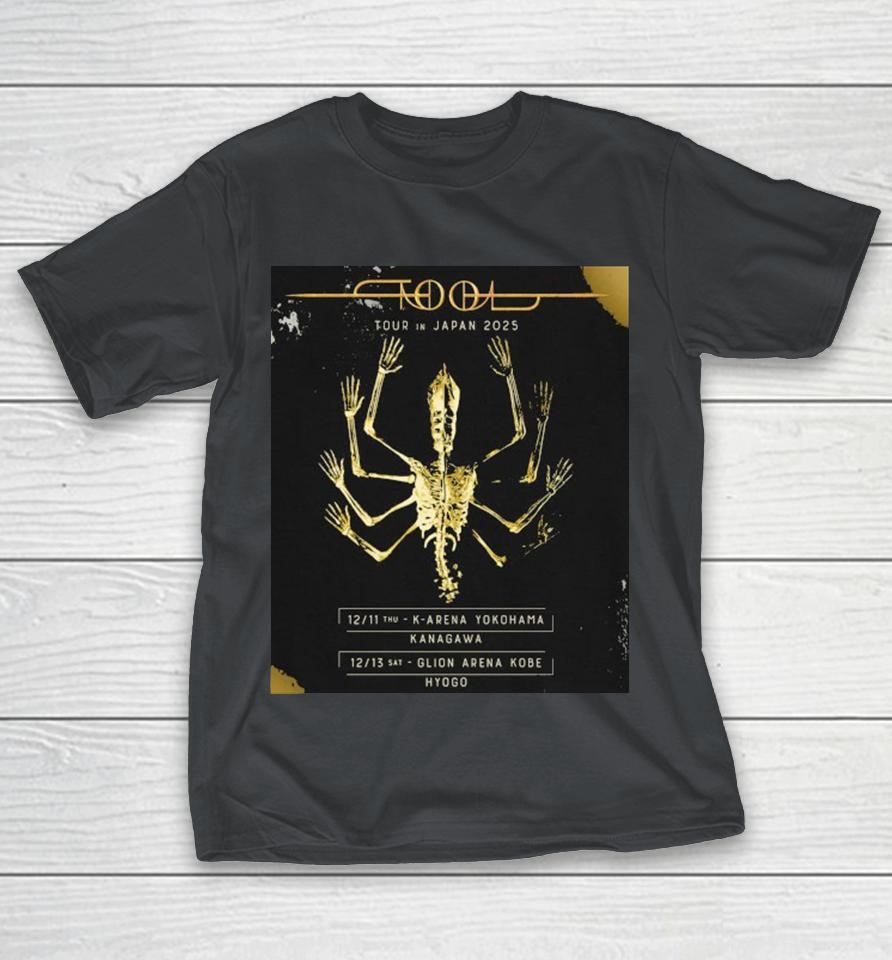 Tool Tour In Japan 2025 December 11-13 2025 At K-Arena Yokohama Kanagawa And Glion Arena Kobe Hyogo Skeleton Shirts