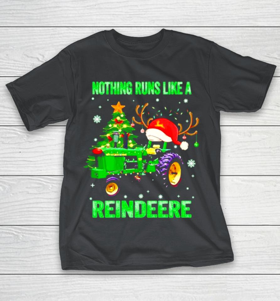 Tractor Nothing runs like a reindeere Christmas Shirts WoopyTee
