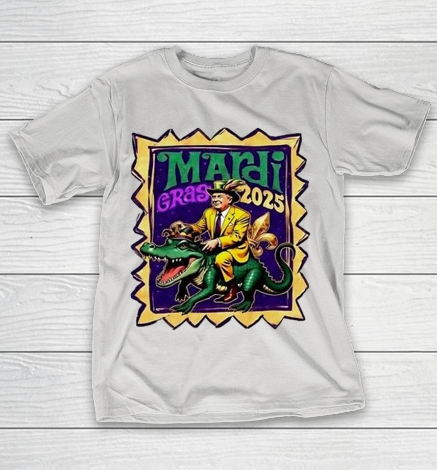 Trump Mardi Gras 2025 Rex Dinosaur New Orleans Shirts
