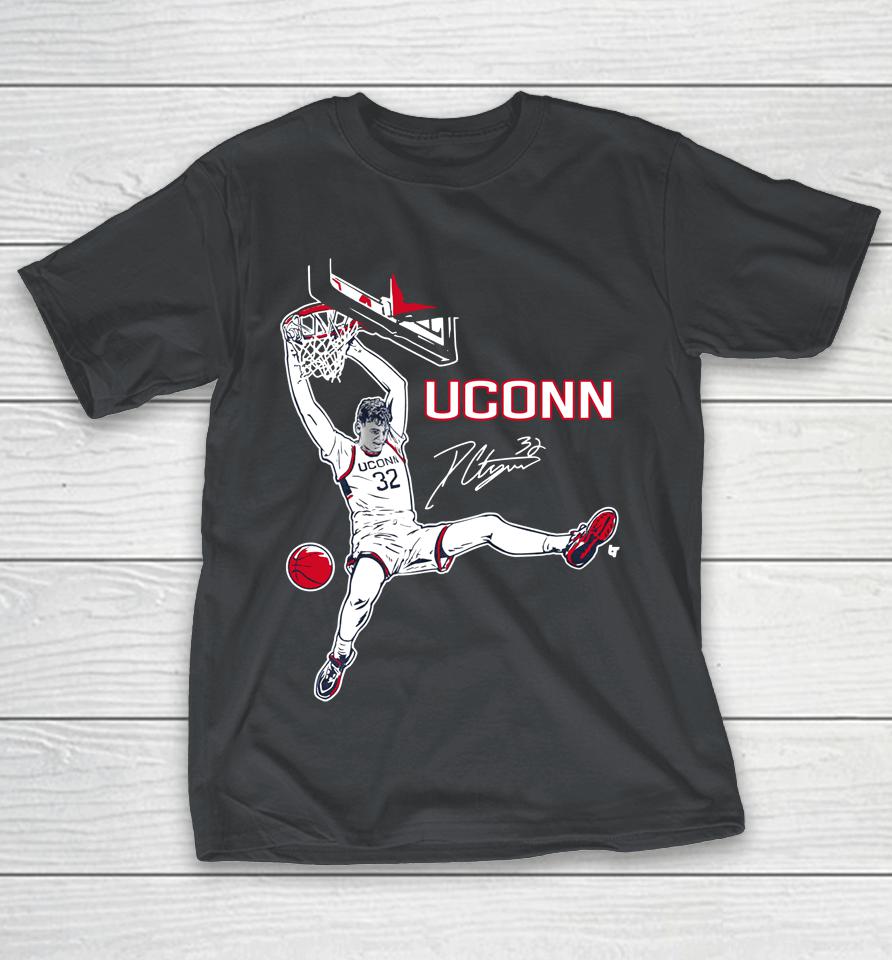 Uconn Basketball Donovan Clingan Signature Slam Shirts WoopyTee