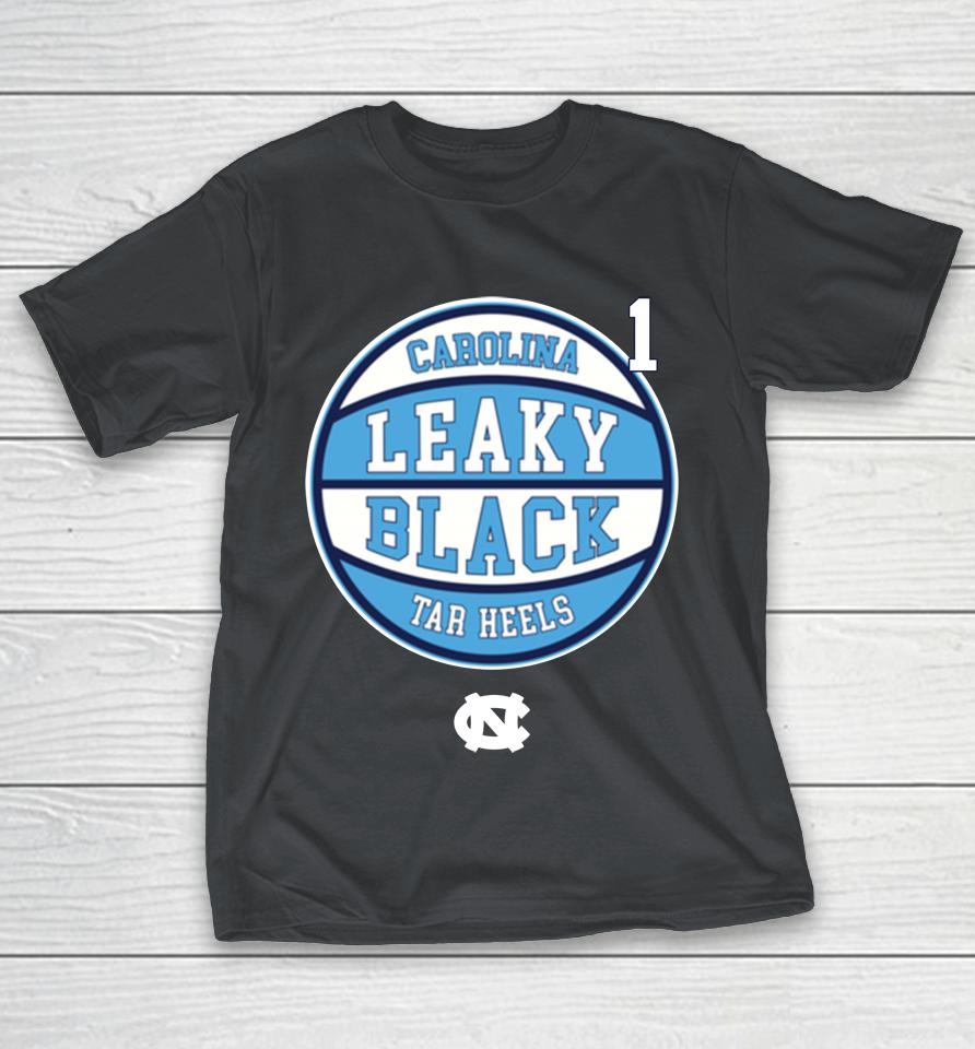 UNC Tar Heels Basketball Leaky Black Shirts WoopyTee