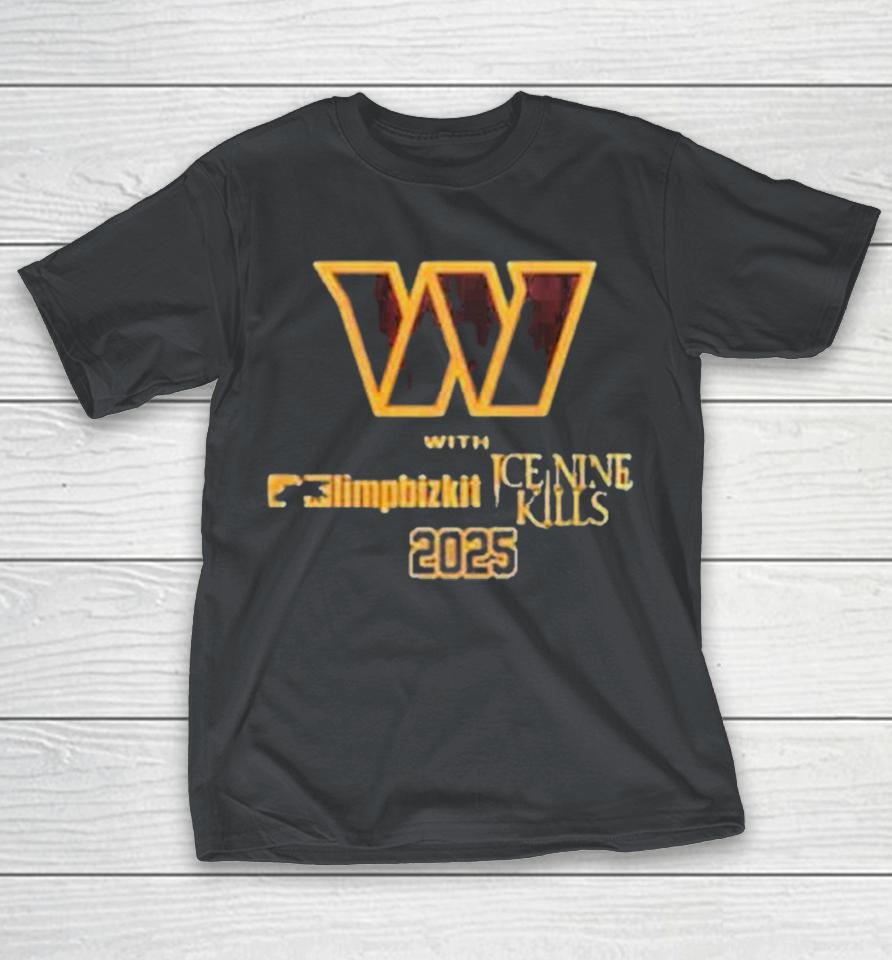 Washington Commanders Limp Bizkit Ice Nine Kills NFL At Northwest On May 28 2025 In Washington DC Shirts