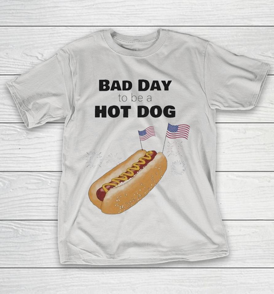 Bad Day To Be a Hotdog American Flag Shirts
