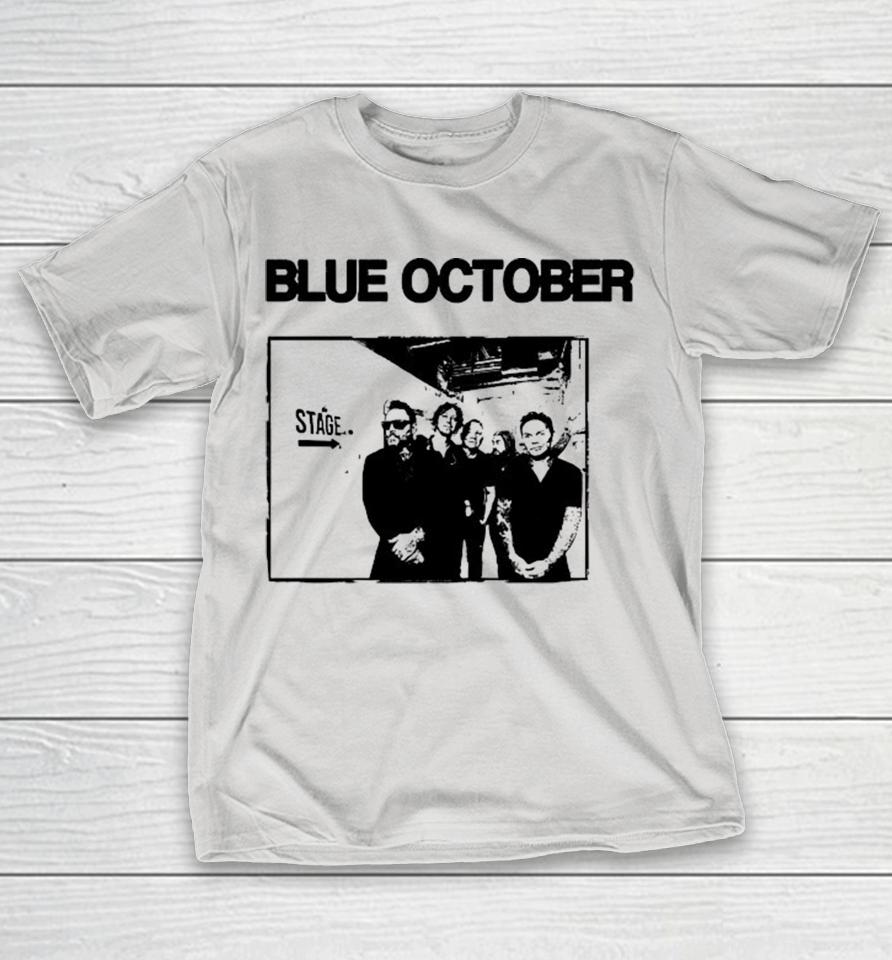 Blue October Down Here Waiting Stage Shirts