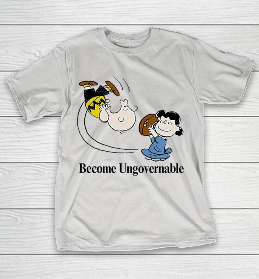 Charlie Brown And Lucy Become Ungovernable Football The Peanuts Shirts