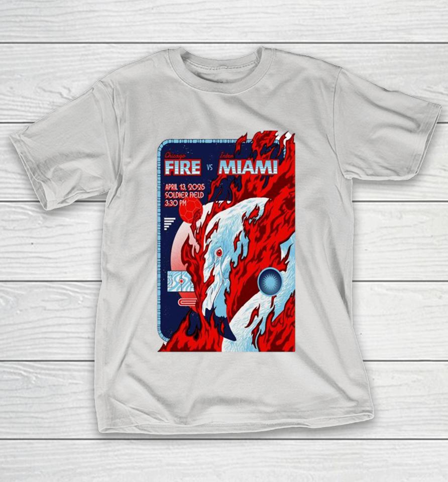 Chicago Fire FC vs. Inter Miami CF 2025 Game Soccer Shirts